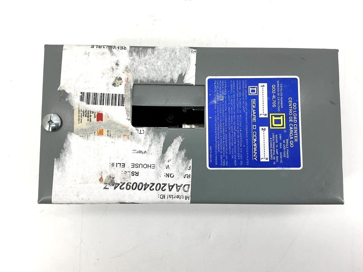 New Square D QO2-4L70S Ser G2 QO Load Center 1PH 2W 240V 50/60HZ