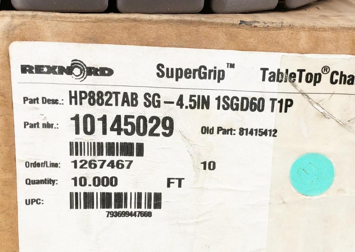 New Rexnord HP882TAB SG-4.5IN 1SGD60 T1P Chain 10 FT. 10145029 8141512