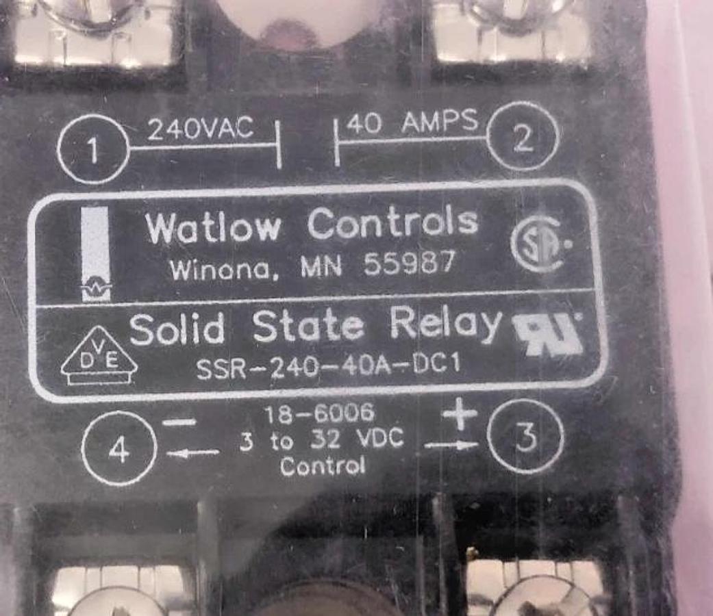 New Watlow SSR-240-40A-DC1 Solid State Relay 3-32VDC - No Box