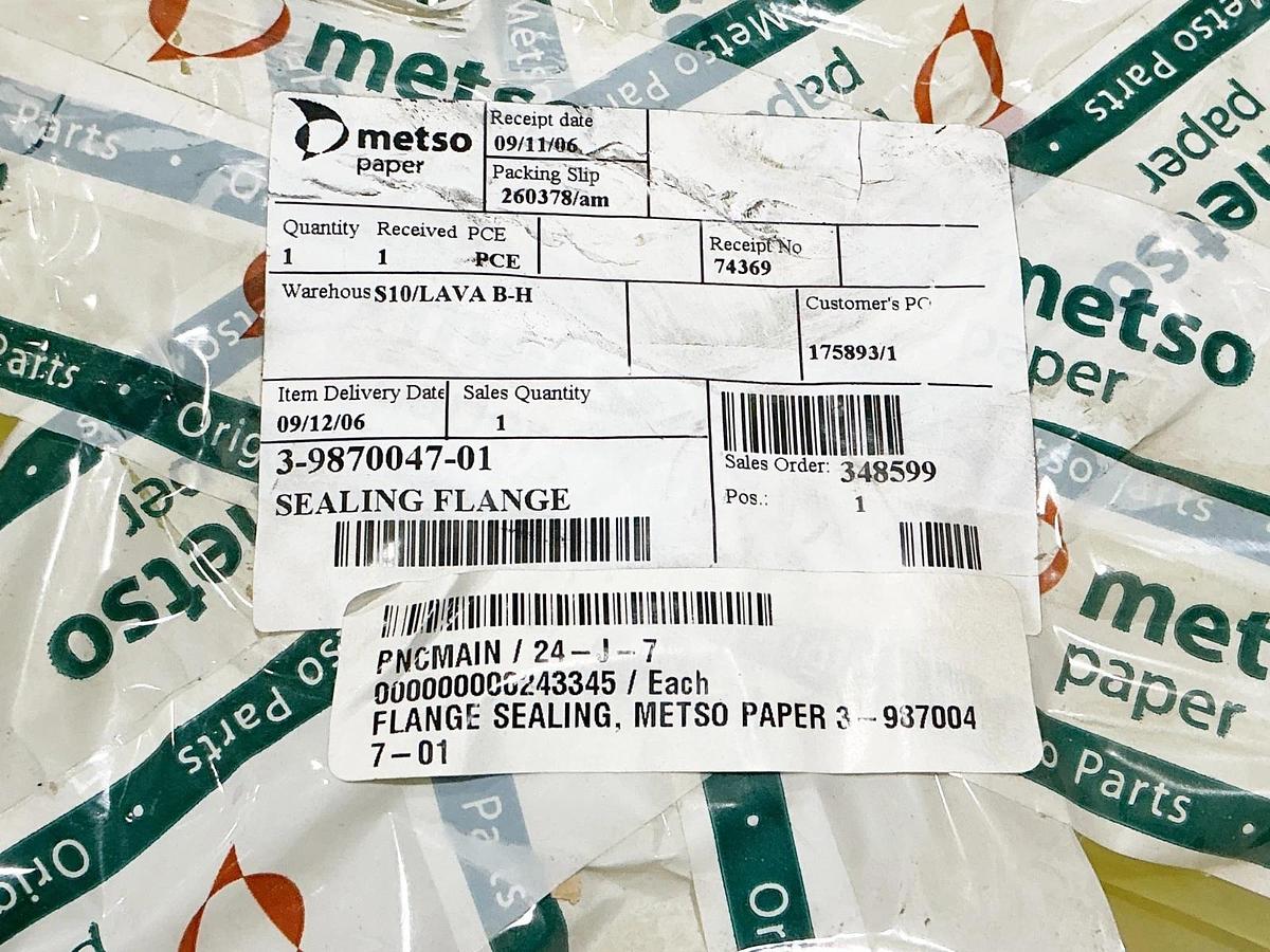 New Metso Paper 3-9870047-01 Sealing Flange