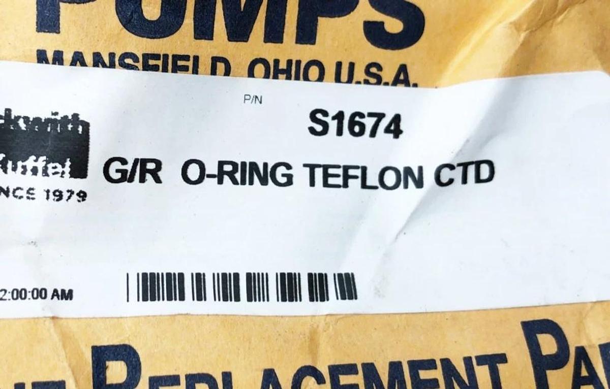Lot of 3 New Gorman-Rupp S1674 O-Rings G/R Teflon CTD - No Box