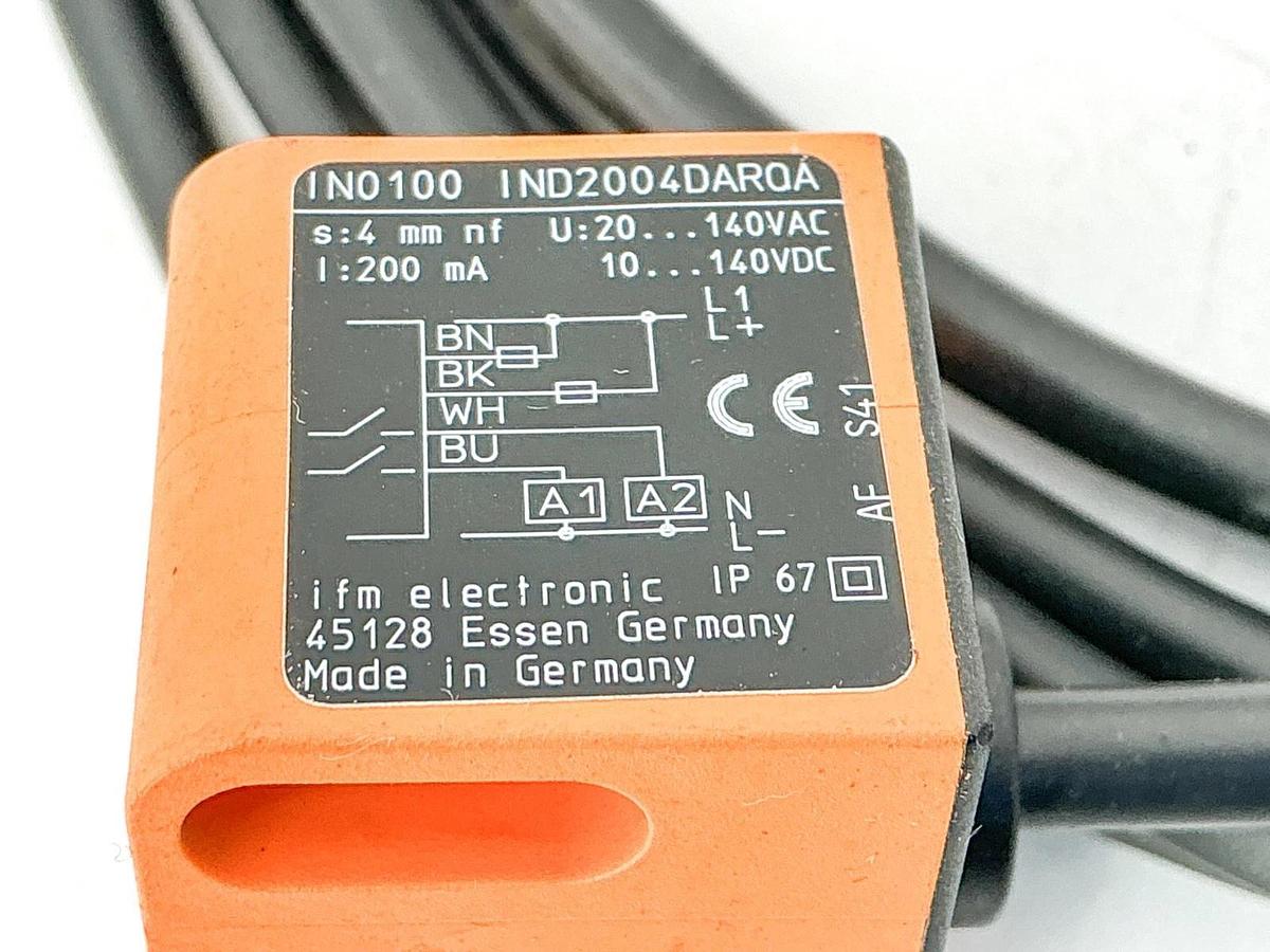 New IFM IND2004DAR0A Proximity Sensor Switch 140V 200mA IN0100 - No Box