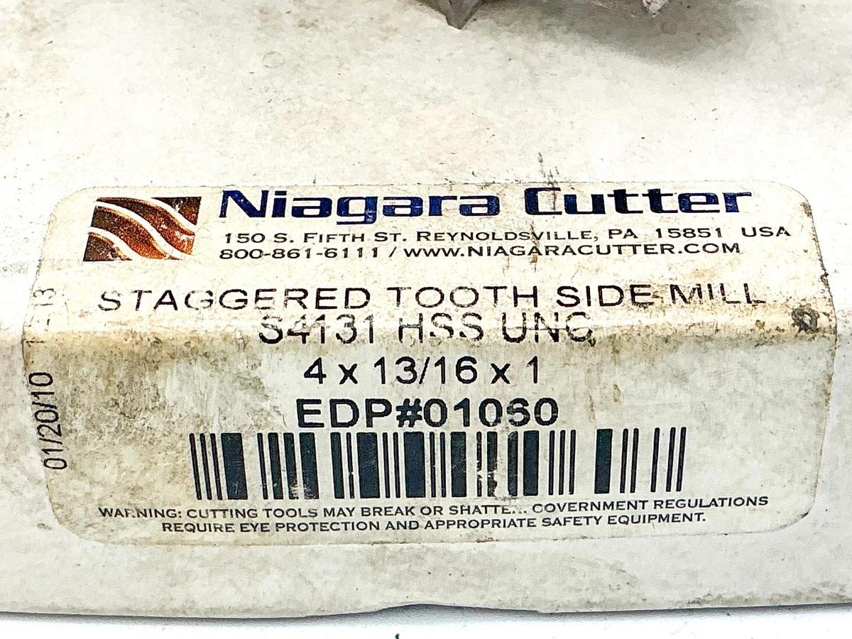 Used Niagara Cutter LLC. S4131HHSUNC Staggered Tooth Side Mill Cutter 4X13/16X1