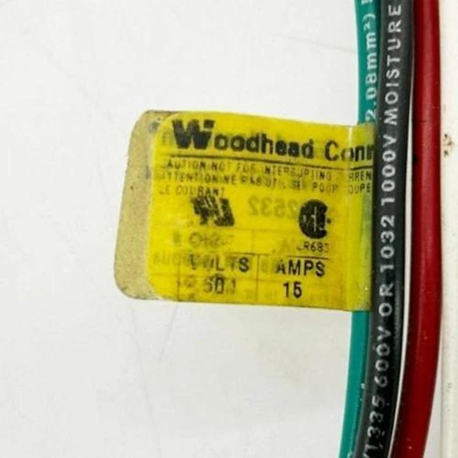 Used Brad Harrison 32632 Quick Change Receptacle 4P Male 600V 15A