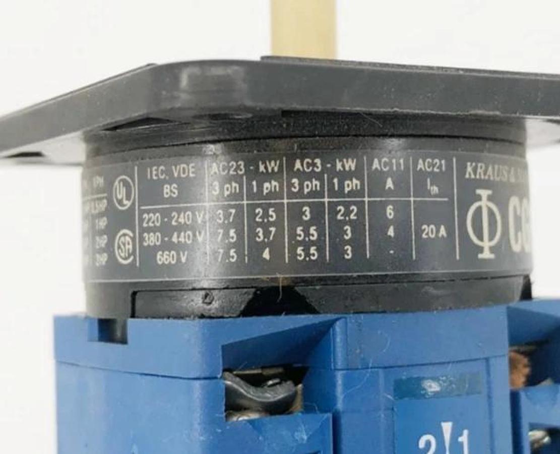 New Kraus & Naimer CG9-A485 Position Selector Switch 16A 380V 12A 660V - No Box