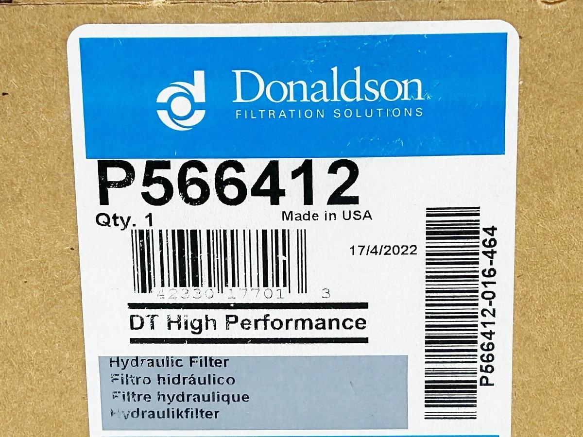 New Donaldson P566412 Hydraulic Filter Cartridge 5 Micron Filtration