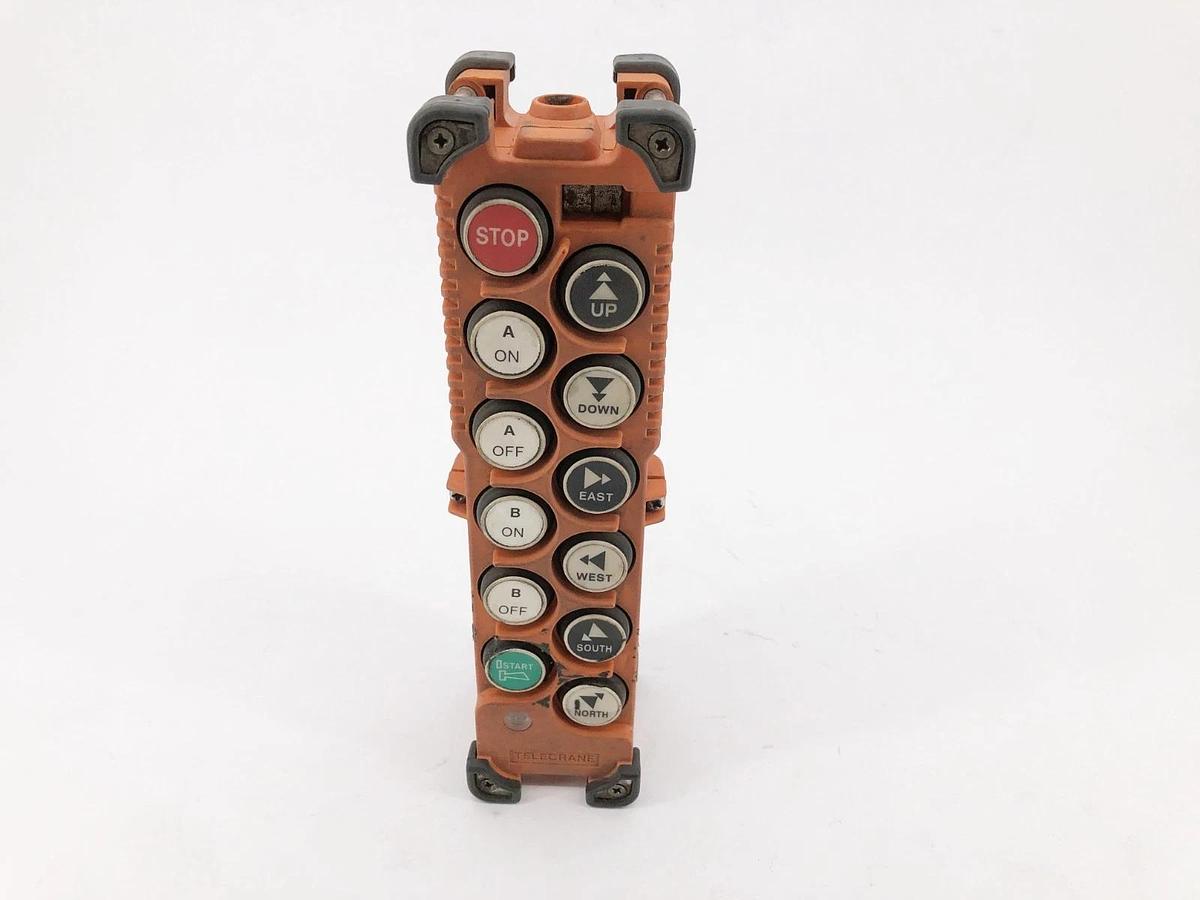 Used Telecrane F21DN1-TRX Radio Remote Controller Channel: 356 (For Parts Only)