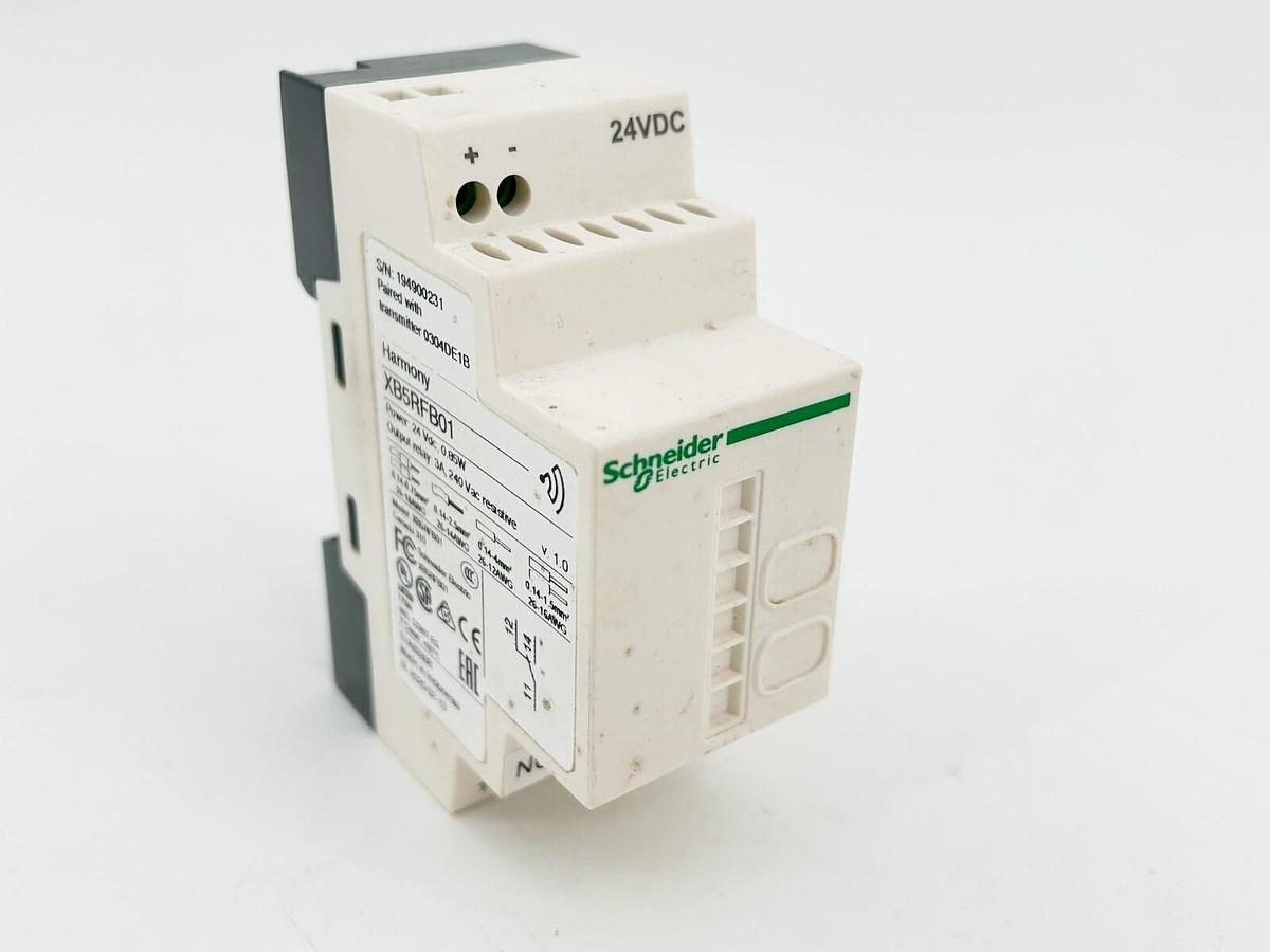 Used Schneider Electric XB5RFB01 Push Button Transmitter and Receiver PK 22MM 24VDC