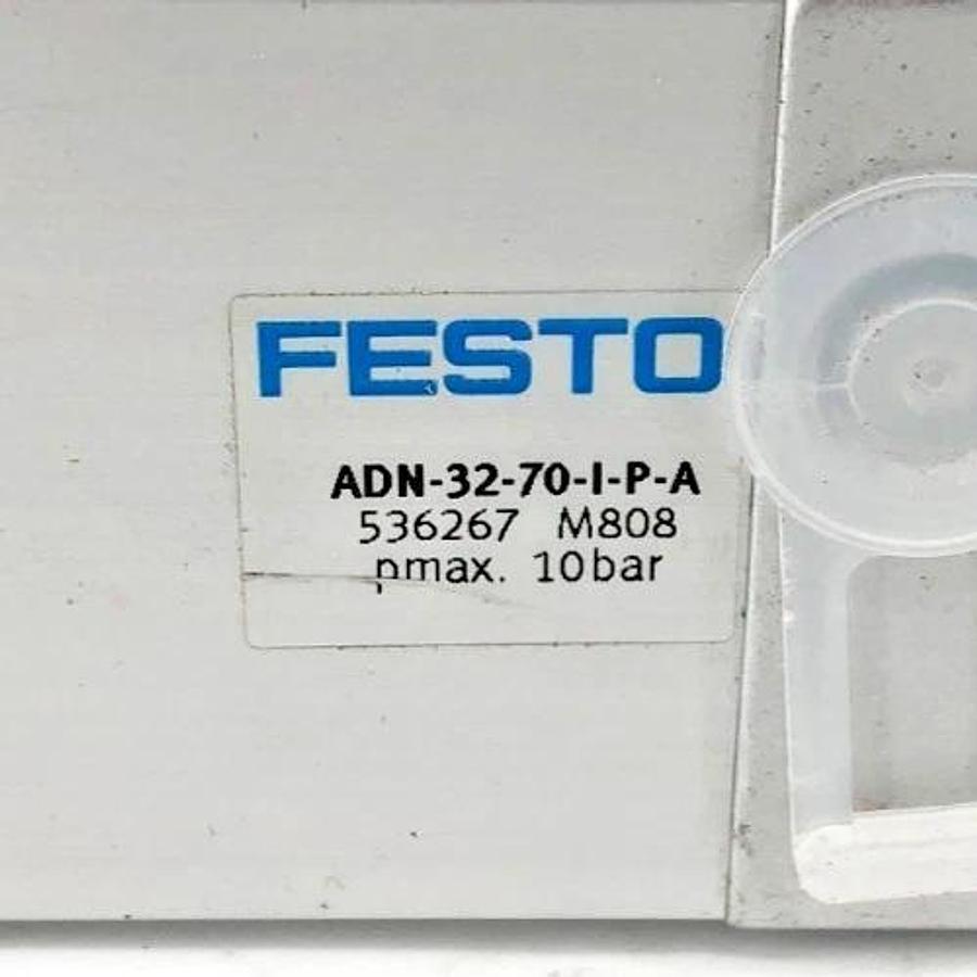 New Festo ADN-32-70-I-P-A Pneumatic Cylinder 10 Bar - No Box