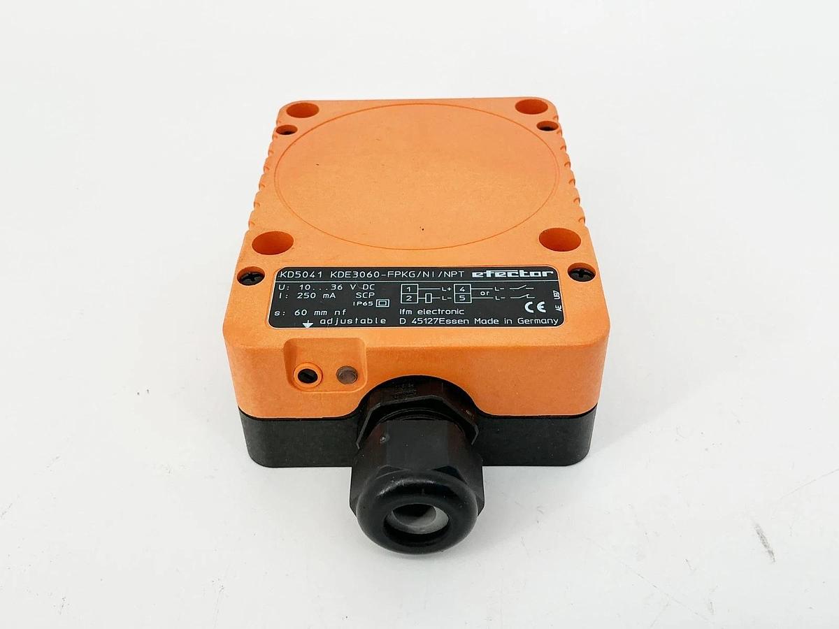 New IFM Efector KD5041 Proximity Level Switch 10-36VDC 250mA KDE3060-FPKG/NI/NPT