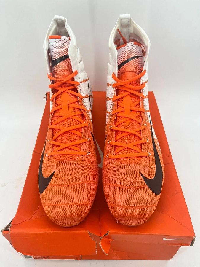 Nike Vapor Untouchable 3 Elite P White/Orange Sz 16 OSU Beavers Football Cleats