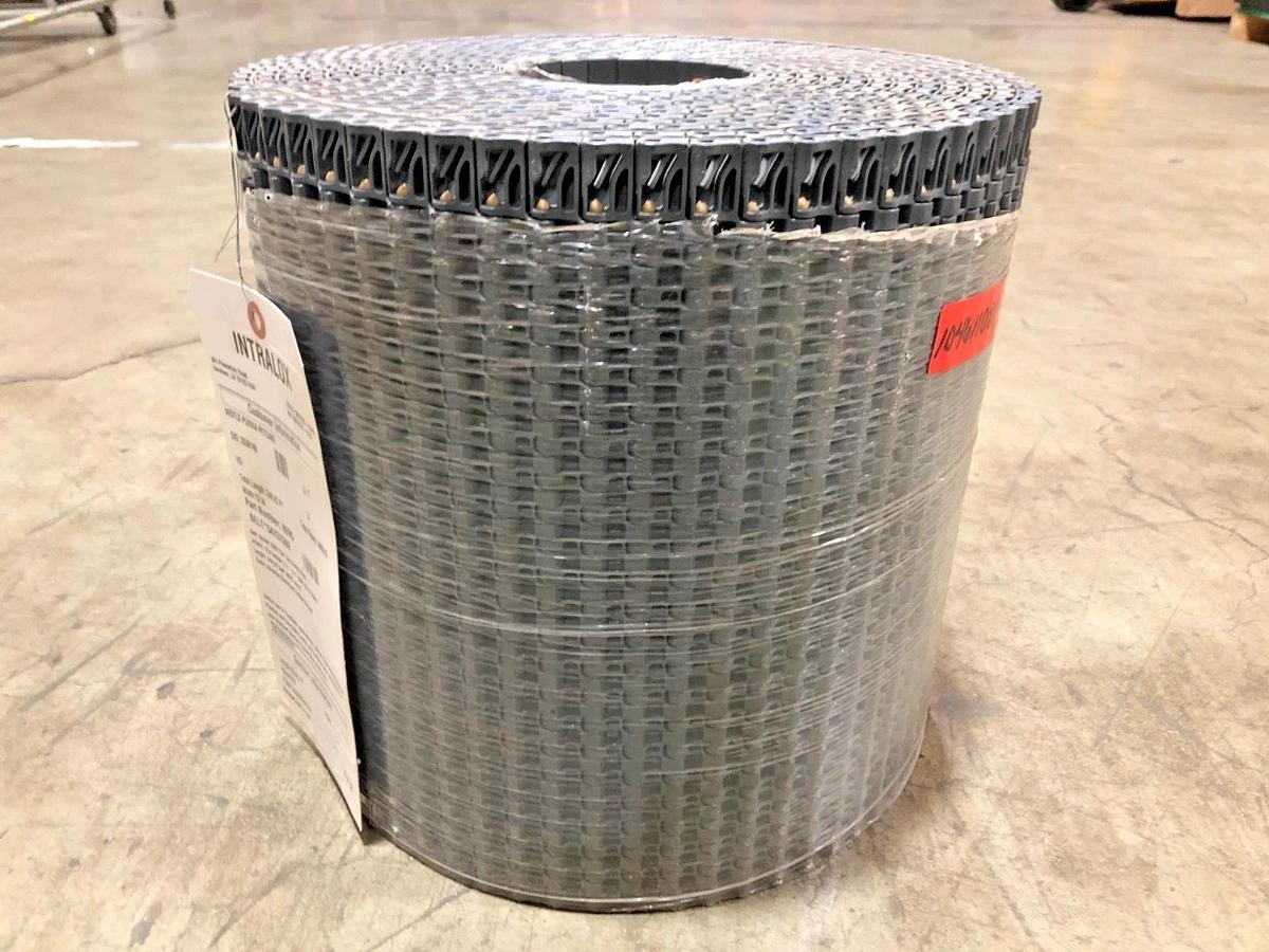 New Intralox 8095 Series 1000 Flat Top Acetal Gray 25.87FT x 12" W - No Box