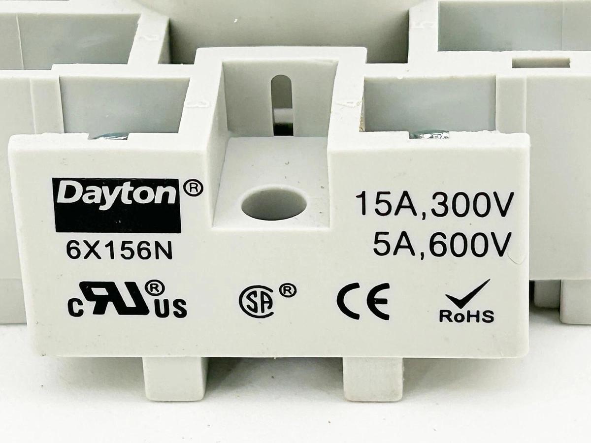 New Lot of 3 Dayton 6X156N Relay Socket 5-15A 600V 11Pin