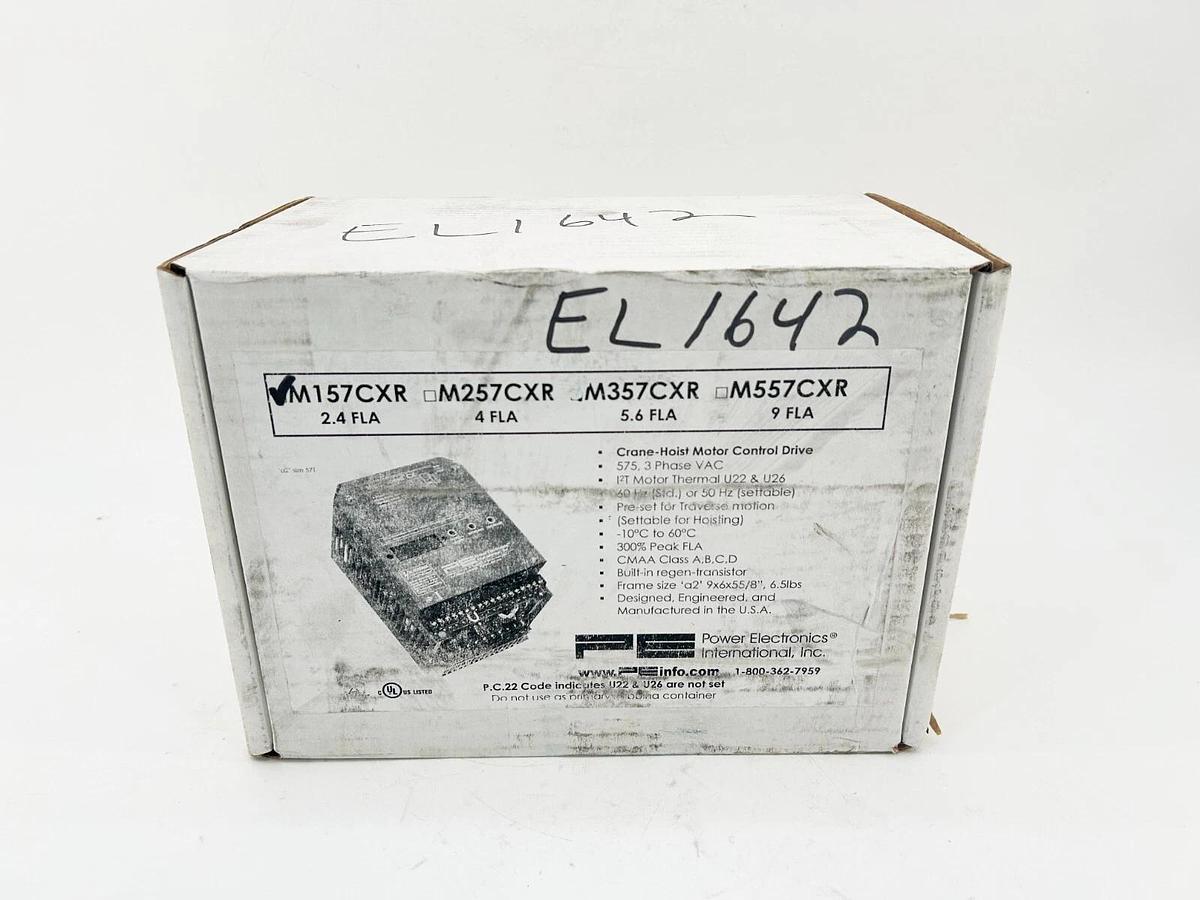 New PE M157CXR Crane Hoist Motor Control Drive 1HP 575V 1.8FLA Internal Resistor