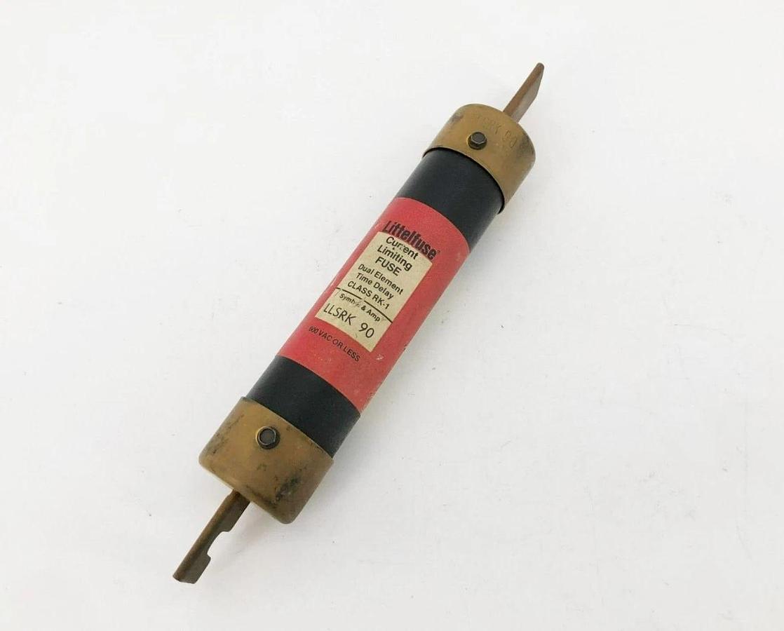 Used Littelfuse LLSRK 90 Time Delay Fuse 90 A 600VAC Class RK1