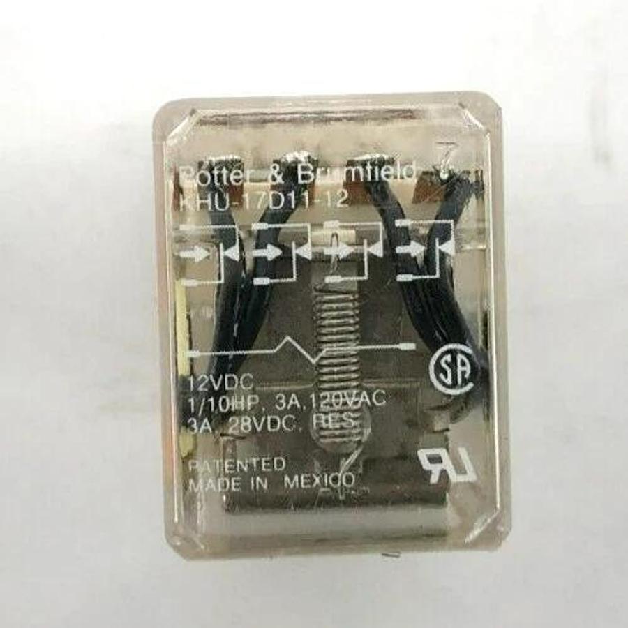 Lot of 3 New Potter & Brumfield KHU17D11-12 Relays 3A 120VAC 12VDC Coil - No Box