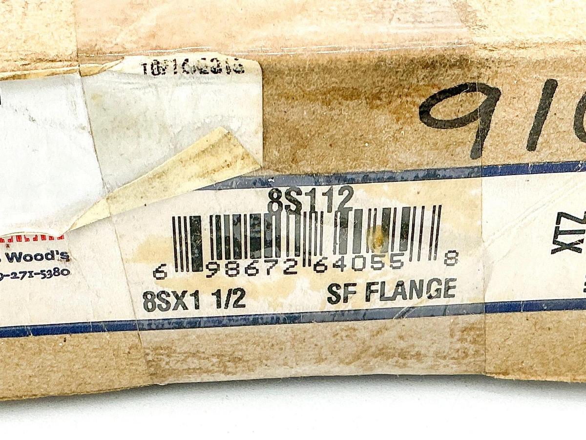 New TB Woods 8S112 SF Flange 1-1/2" Bore 8SX1 1/2 4500RPM