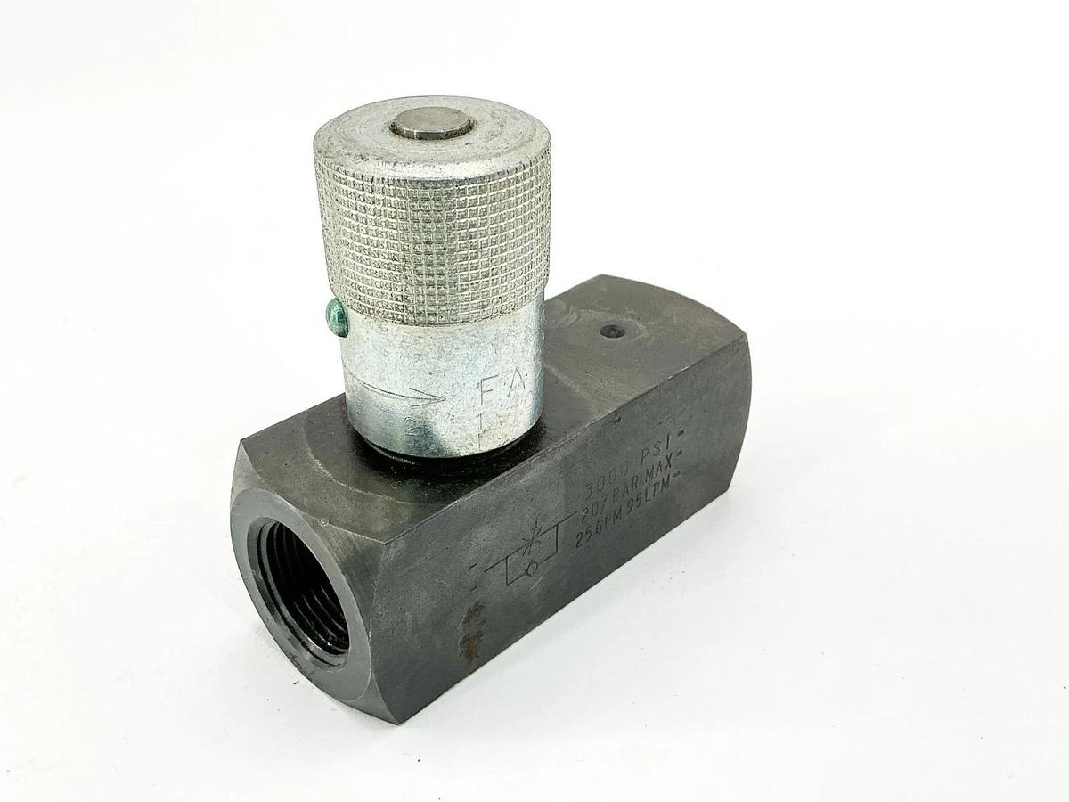 Used Parker F1200S Flow Control Valve 3000PSI 207Bar