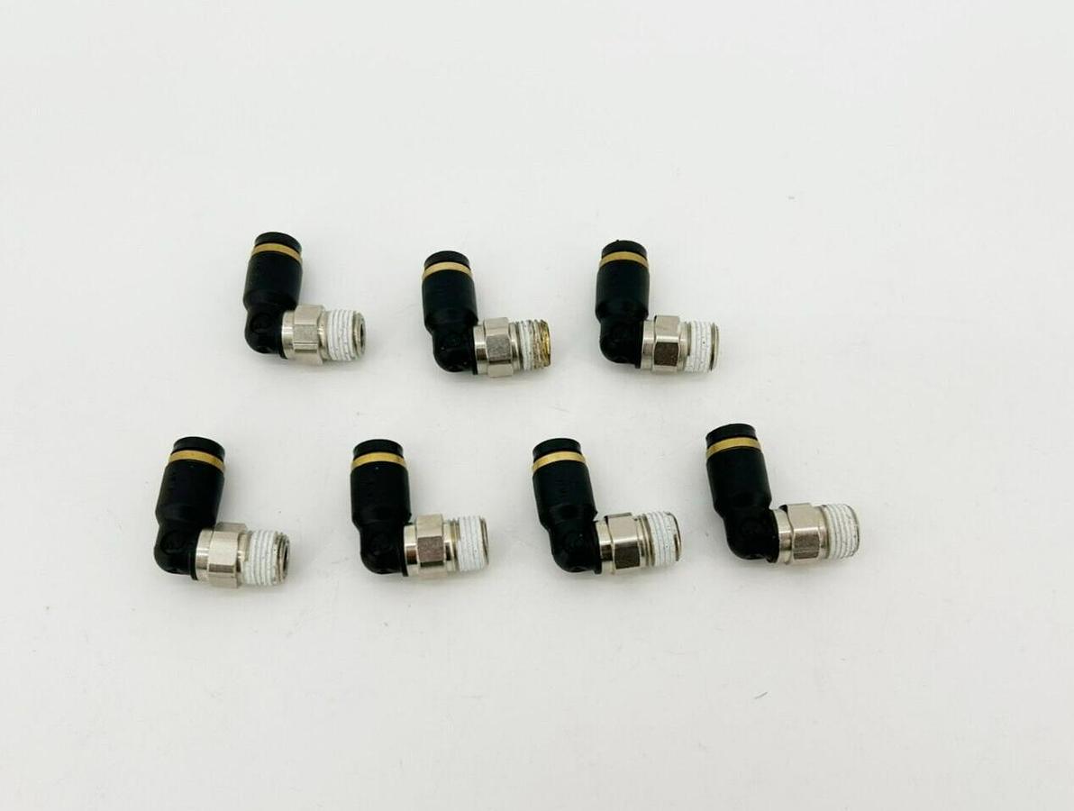 Lot of 7 New Lawson 87624 Male Elbows, 90 Deg. 3/16" x 1/8", 290PSI