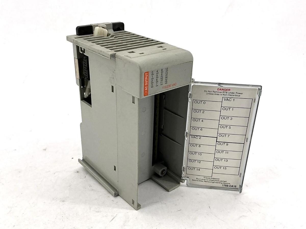 Used Allen Bradley 1769-OA16 Ser A Compact I/O Output Module 16PT 85-265VAC