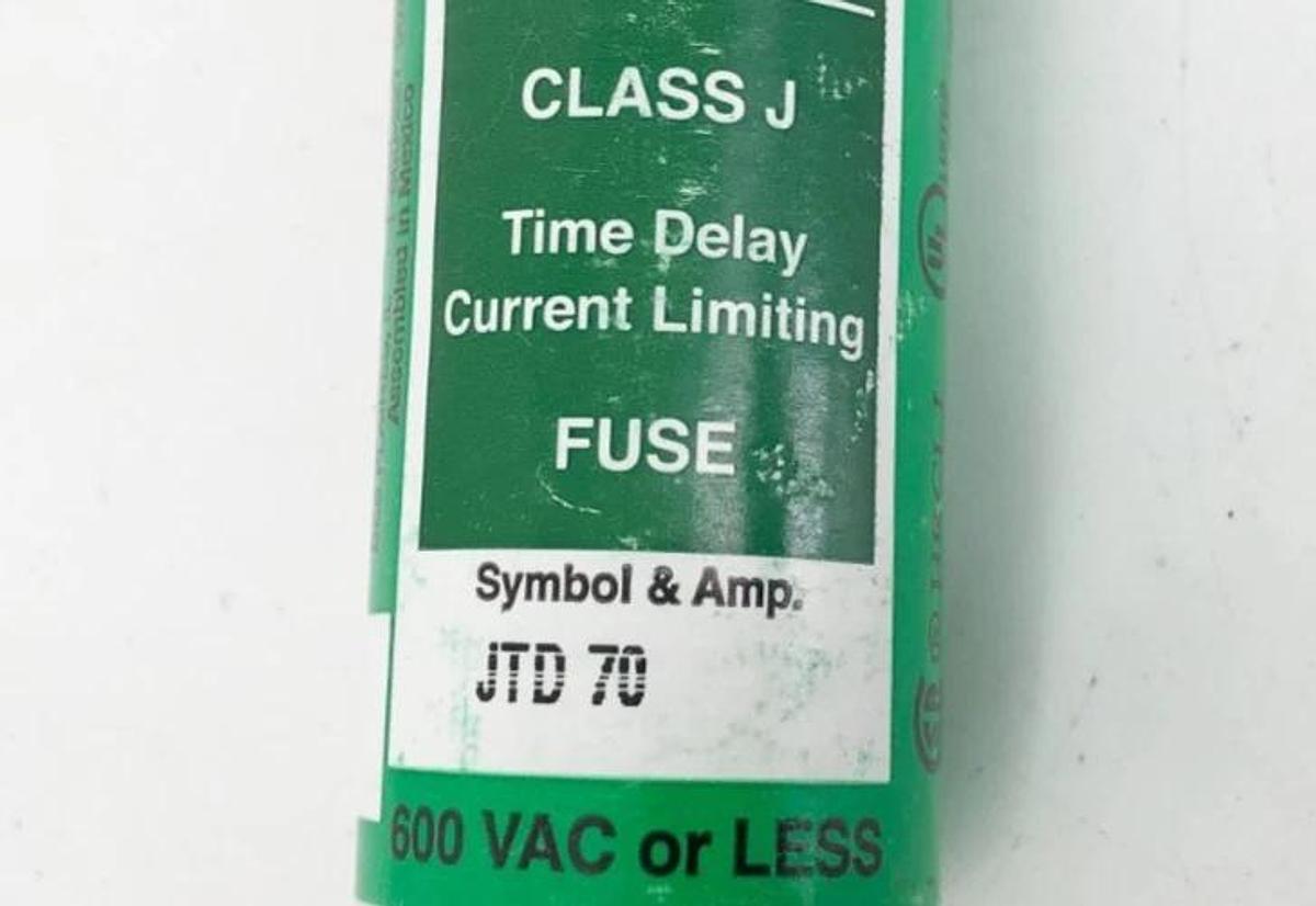 New Littelfuse JTD70 Time Delay Fuse 70A 600V Class J - No Box
