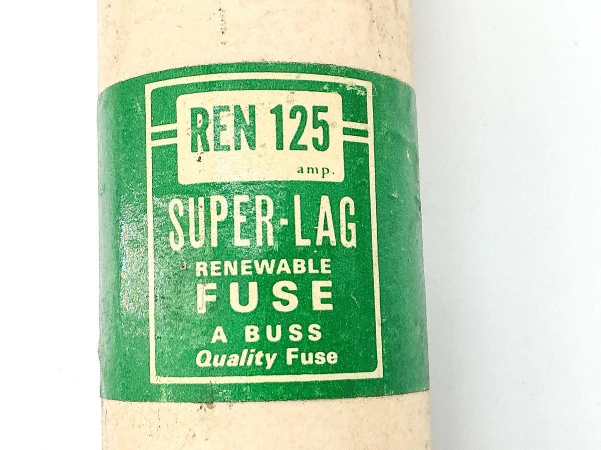 New Lot of 2 Bussmann REN-125 Renewable Fuse 125A 250V
