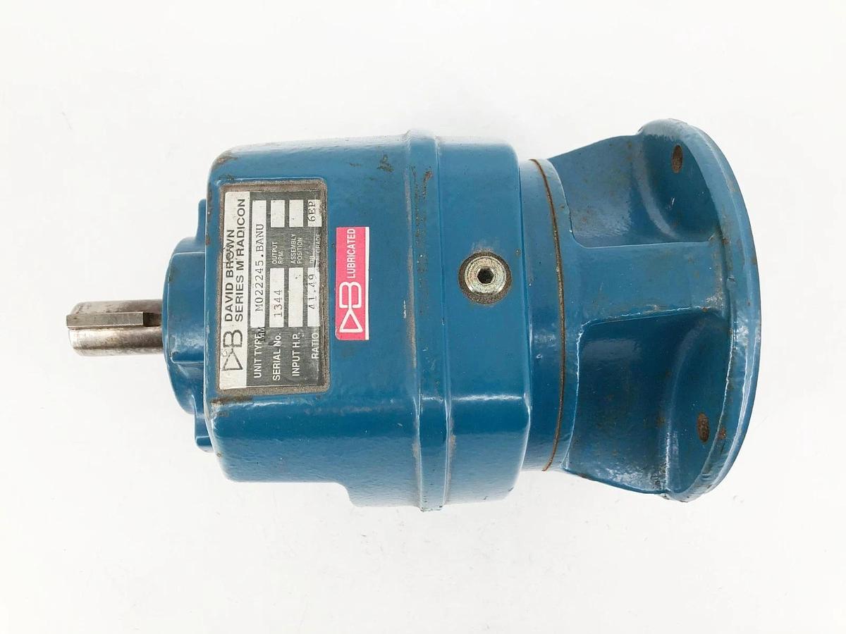 Used David Brown Radicon M022245.BANU Gear Reducer 41.49:1 Ratio