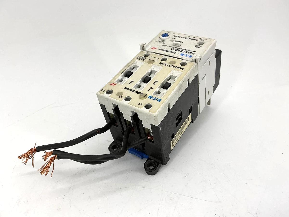 Used Eaton Cutler-Hammer N101CS1D3A Starter 3P 27A SS OVLD N04NCS1X3N N05NCXRD3A