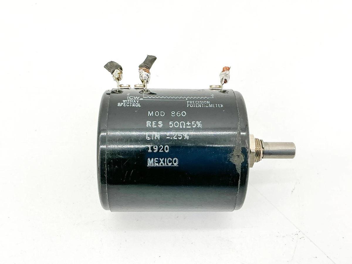 Used Vishy Model 860 Precision Potentiometer 50OHMS MOD 860