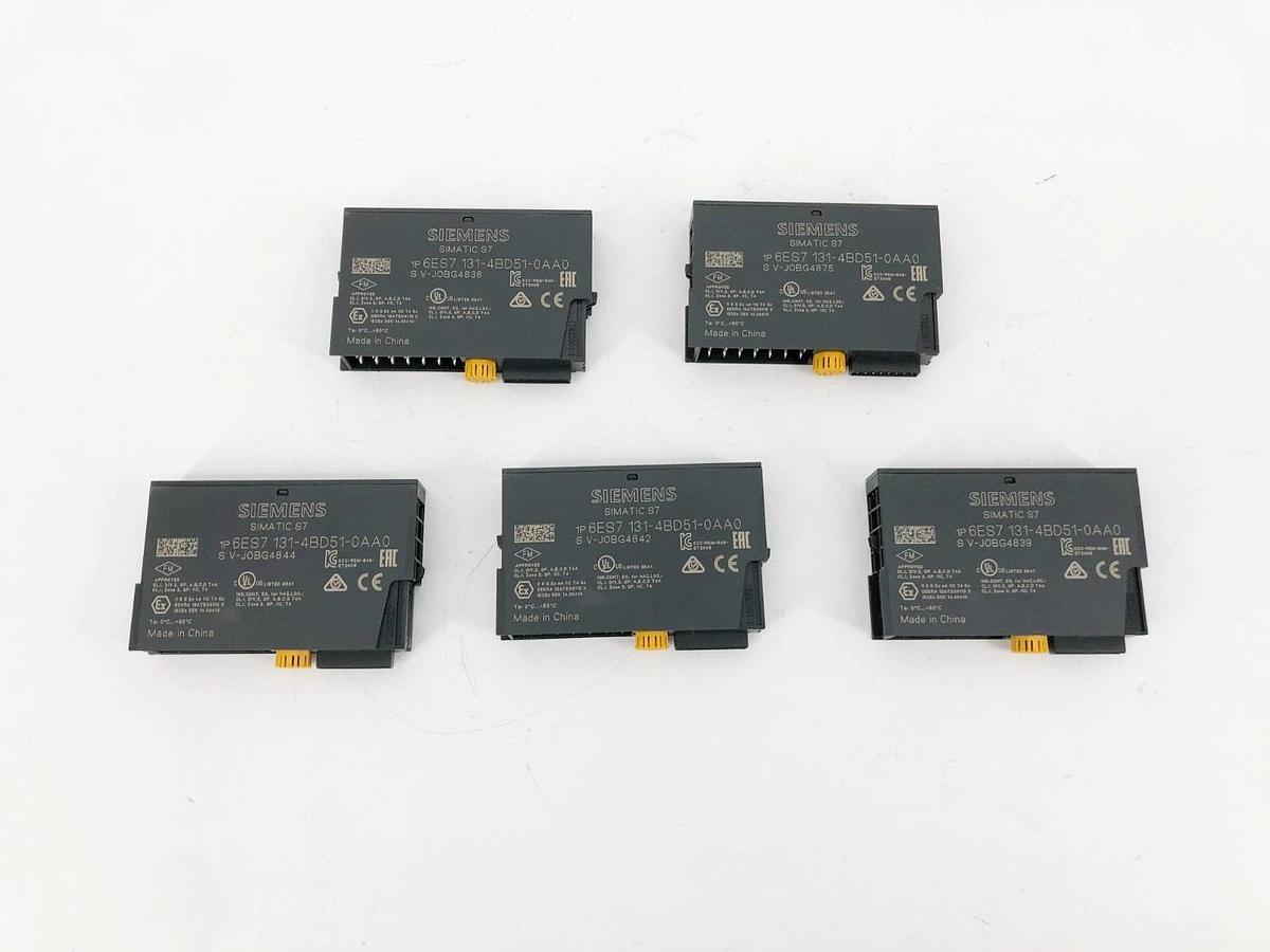 Box of 5 New Siemens 6ES7 131-4BD51-0AA0 Digital Input Modules Simatic ET 200S