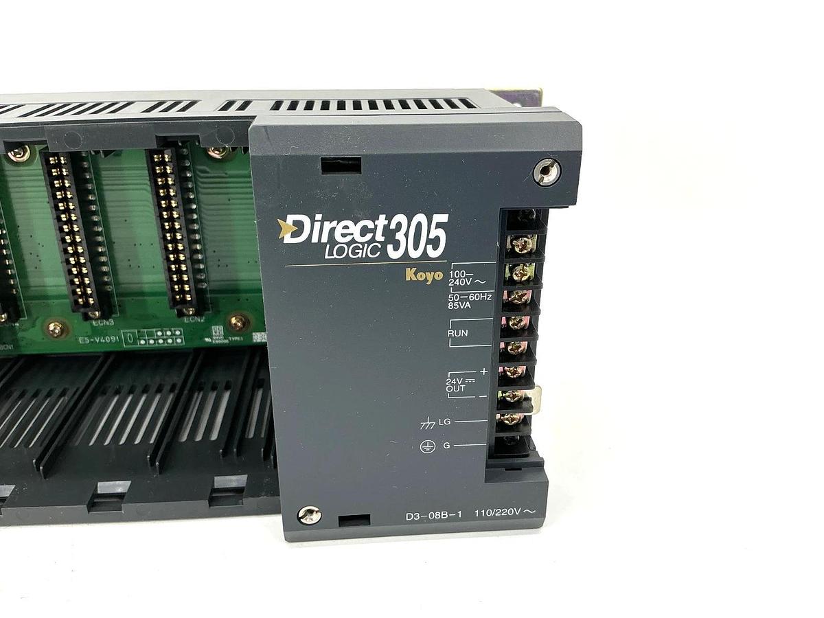 New Automation Direct D3-08B-1 I/O Module DirectLogic 305 8-Slot 110/120V No Box
