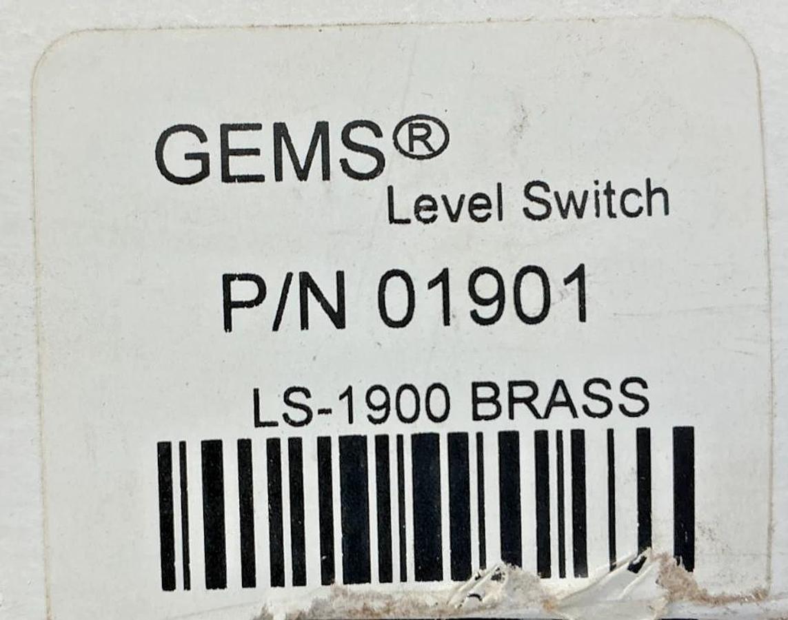 New Gems Sensors 01901 Level Switch 2-Wire Brass 20VA 120/240VAC 0.167A LS-1900