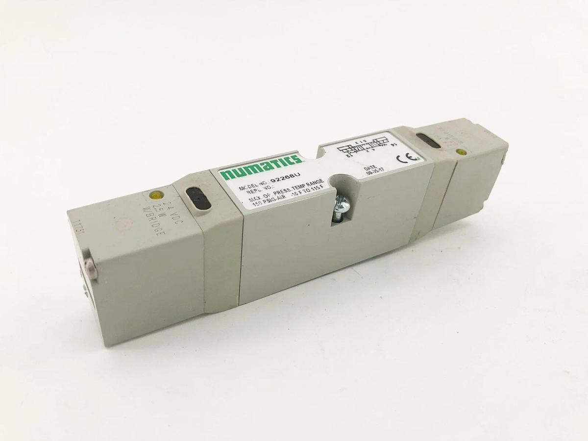 New Numatics 92268U Solenoid Valve 24VDC 2.5W - No Box
