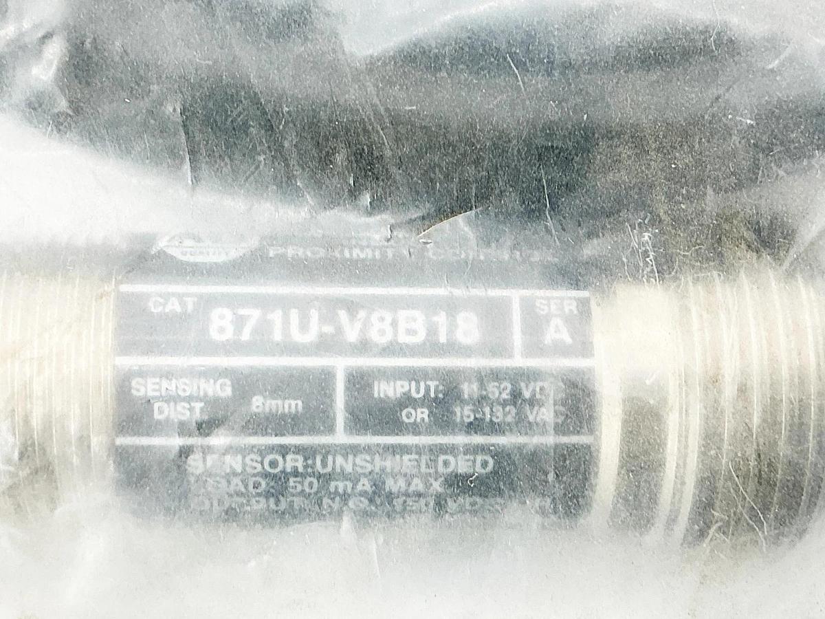 New Allen Bradley 871U-V8B18 Cylindrical Inductive Proximity Sensor 150V Ser.A
