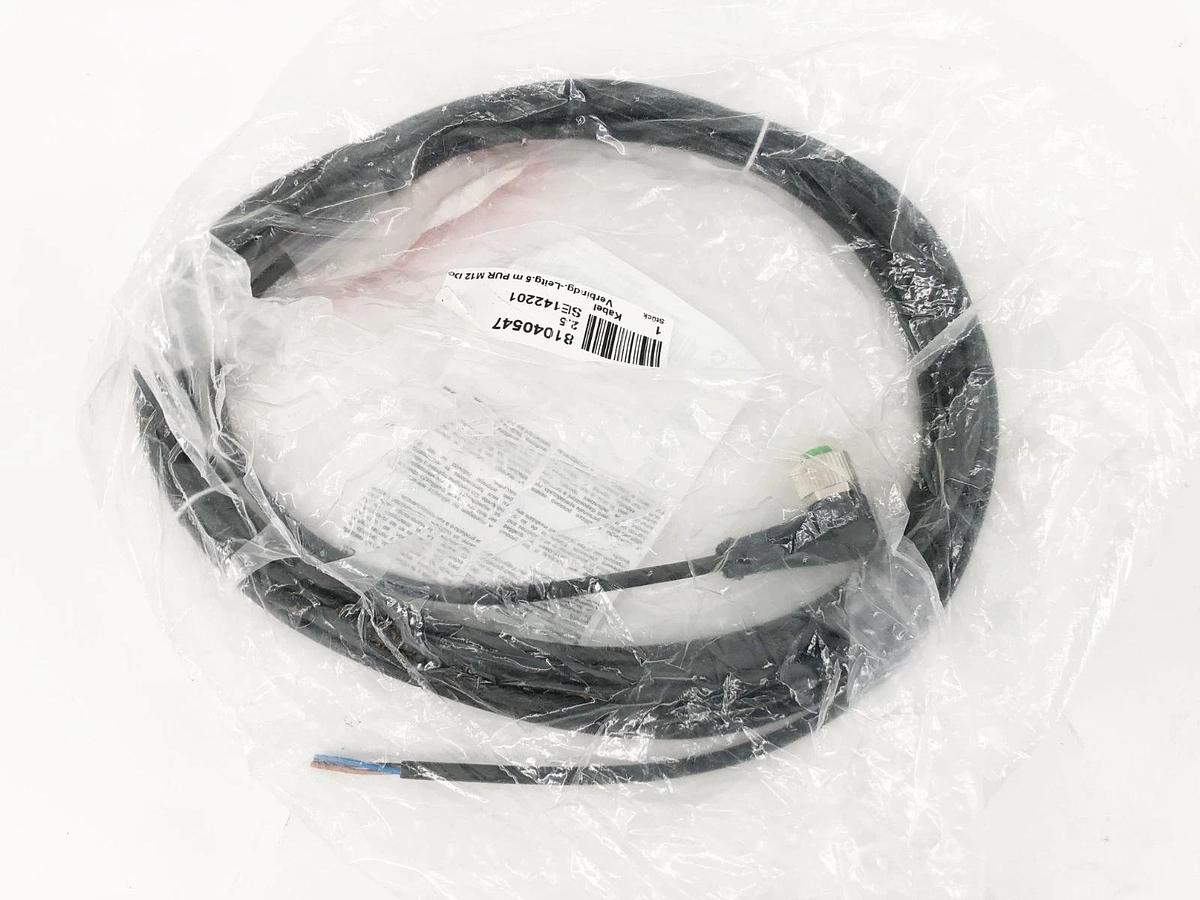 New Murr Elektronik 7000-12321-6330500 Cordset Right Angle M12 Black 22 AWG 4A