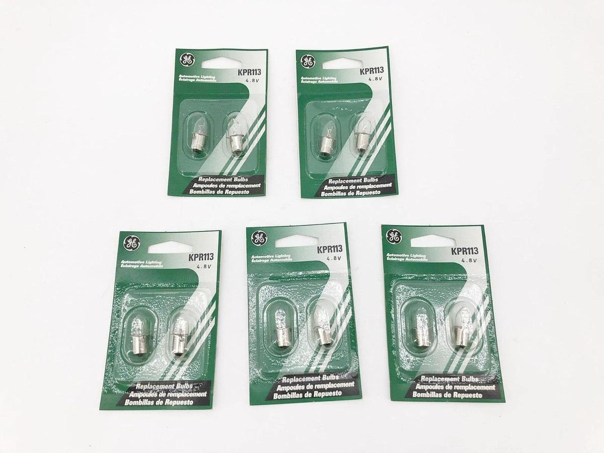 Lot of 10 New GE General Electric KPR113 Flashlight Lamp Bulbs 4.8V