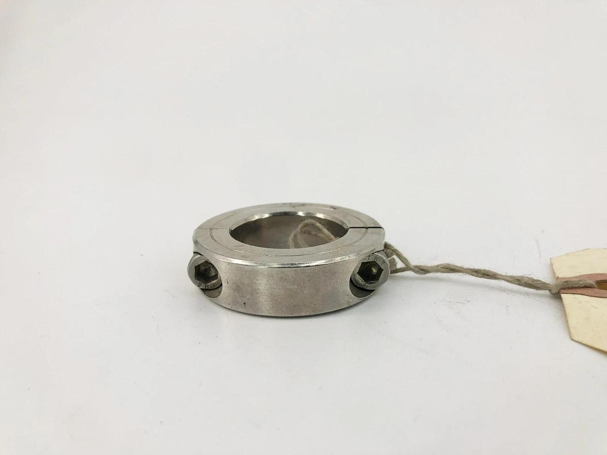 New Climax 2C-112-S Two-Piece Split Clamp Collar Stainless Steel 1-1/8" ID