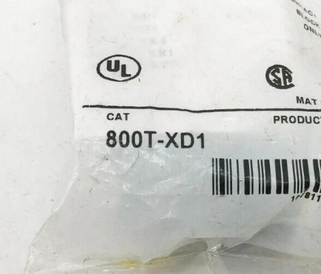 Lot of 2 New Allen Bradley 800T-XD1 Ser. D Contact Blocks - No Box