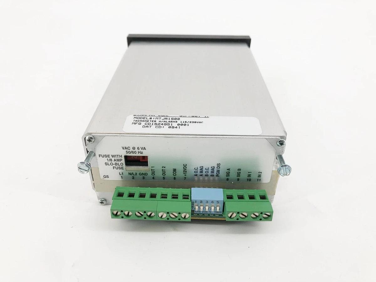 New Dynapar MTJR1S00 Tachometer w/ Alarms 115/230VAC - No Box
