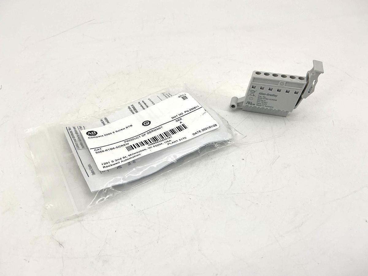 New Allen Bradley 5069-RTB6-SCREW Ser A Removable Terminal Block 6-Screw RTB