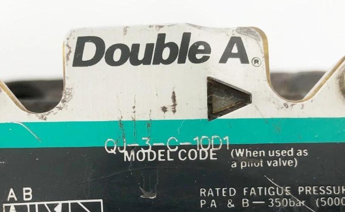 New Double A QJ-8-T0-10B1 Directional Valve w/ QJ-3-C-10D1 02-134484 - No Box