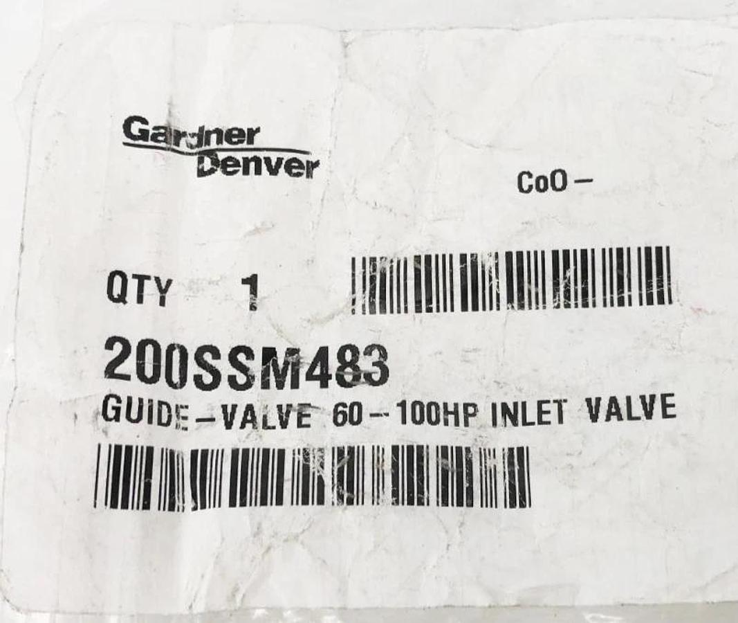 New Gardner Denver 200SSM483 Guide Valve 60-100HP Inlet Valve