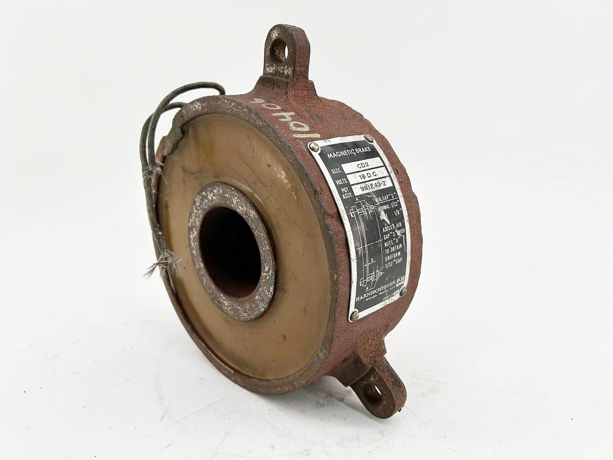 Used P&H 981E43-2 Magnetic Brake Size CD2 18VDC 1/32" Gap