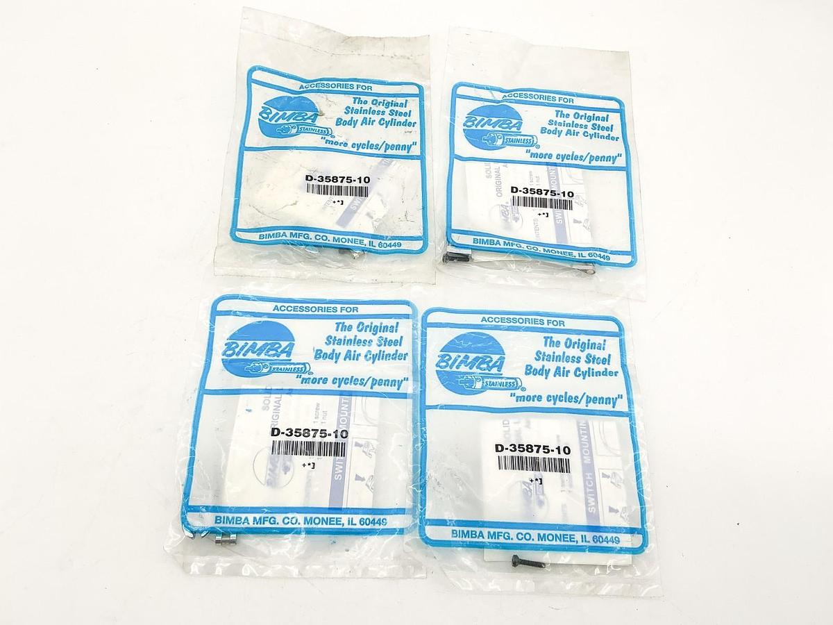 New Lot of 4 Bimba D-35875-10 Band Mounting Kit
