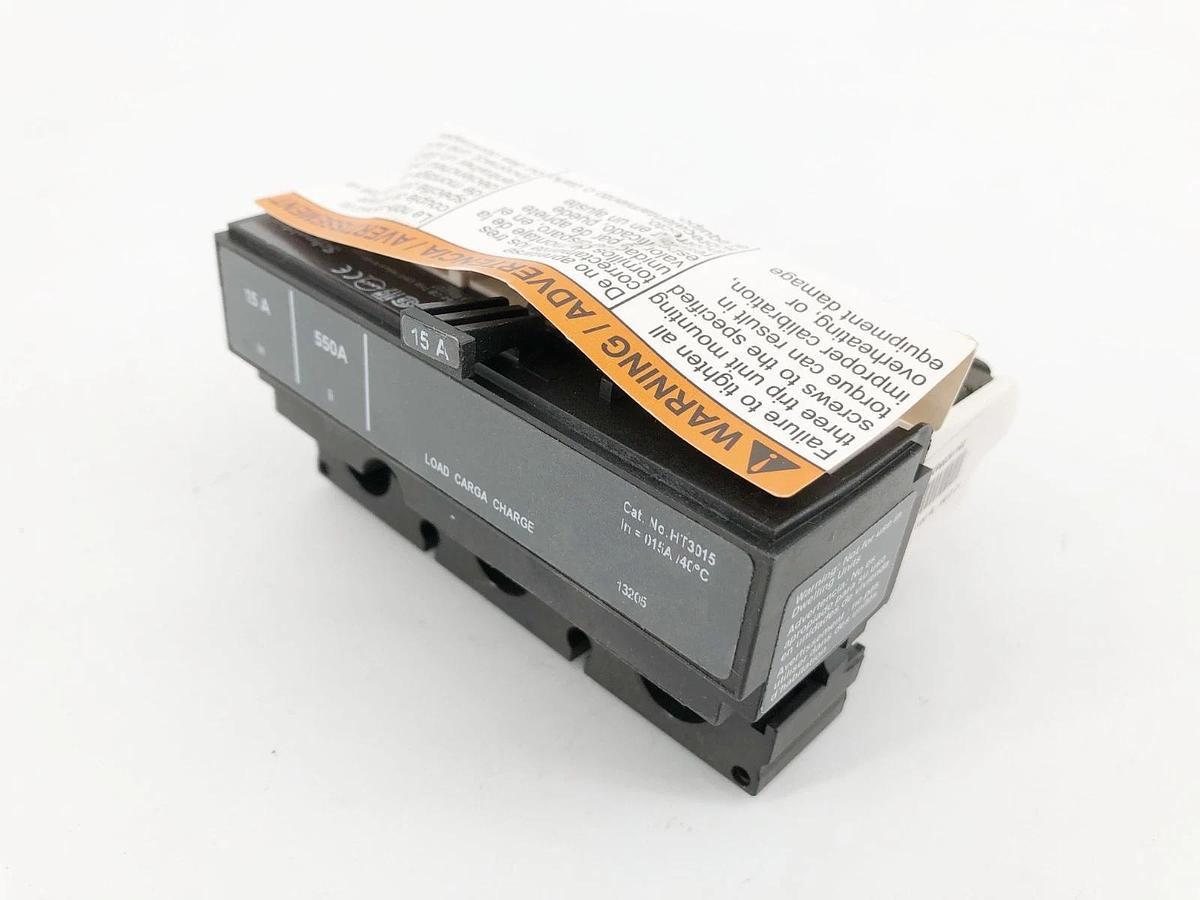 New Square D HT3015 H-Frame Trip Unit 15A 600V 3P