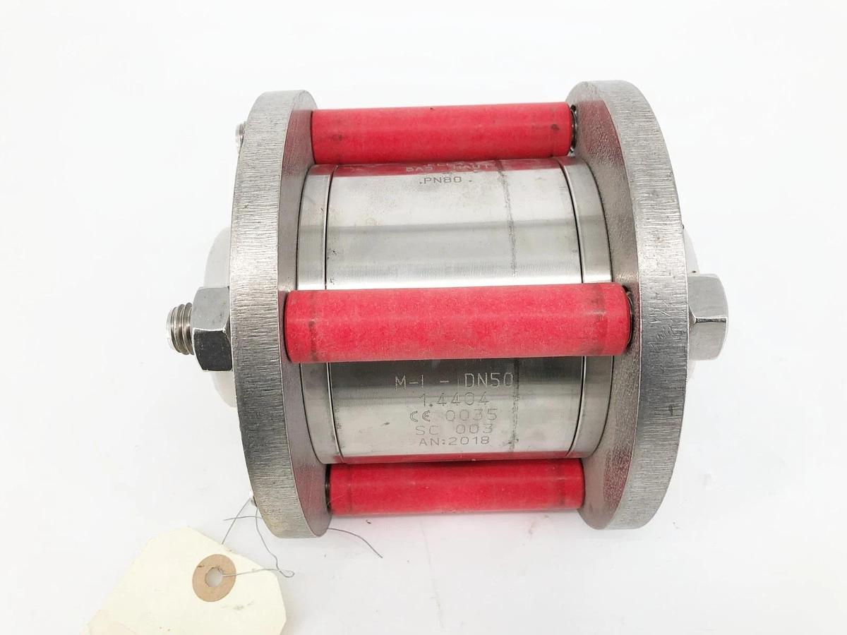 New Meca-Inox PZ4LBWNI050A6MC Sanitary Valve PN80 M-I-DN50 (Missing Hardware)