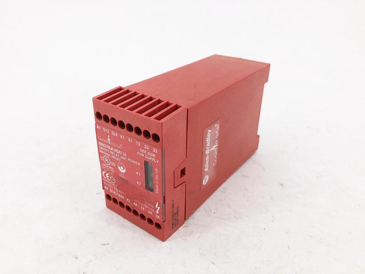 Used Allen Bradley 440R-J23044 Gaurdmaster Safety Relay Minotaur MSR11R 24VAC/DC
