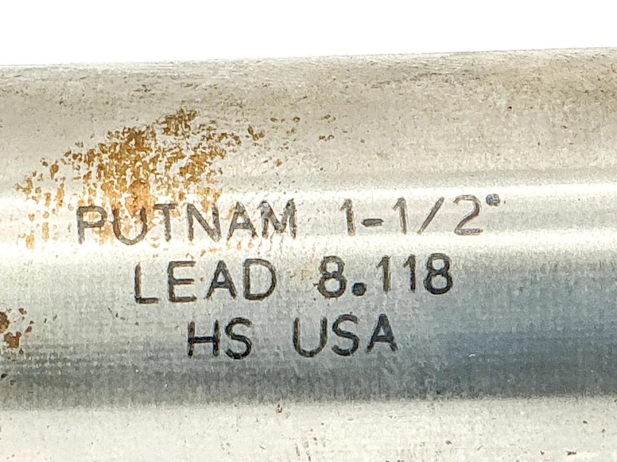 Used Putnam 1-1.2" End Mill Cutter Lead 8.118