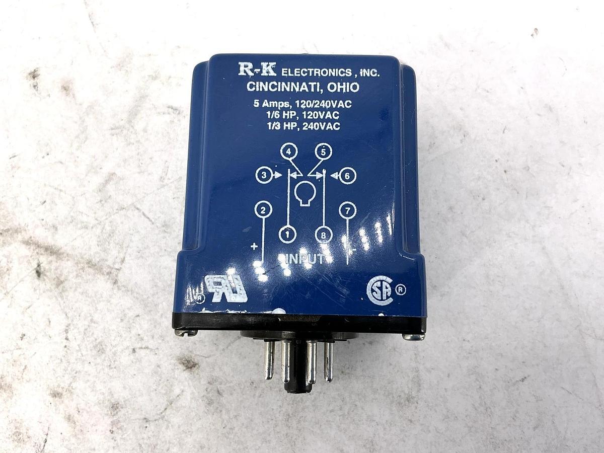 New R-K Electronics CCB-115A-1-3S On Delay Timer 8P 115VAC 3sec 5A 240VAC No Box
