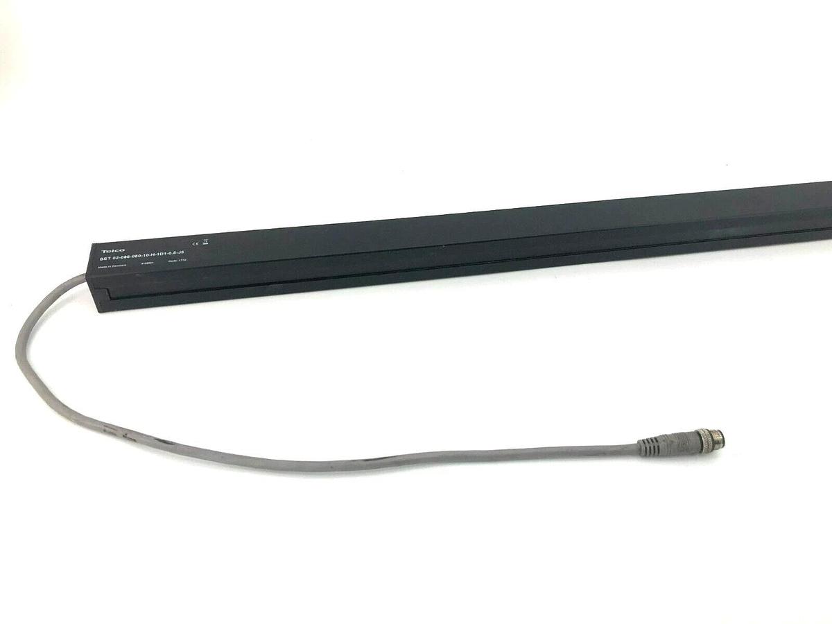 Used Telco SST 02-086-080-10-H-1D1-0.5-J5 Light Curtain 18-30VDC, 10m Range, 14965